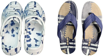 BLIBBERS Men Slippers(Multicolor, Blue , 9)