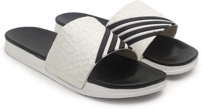 Shoe Island Men Slides(White , 7)