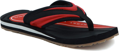 TREKIVA Men Premium Slippers Trendy Comfortable Flexible & Durable, Anti-Skid| TR-T0301 Slippers(Red, Black , 10)
