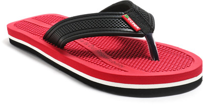 Footup Men Slippers(Red , 6)