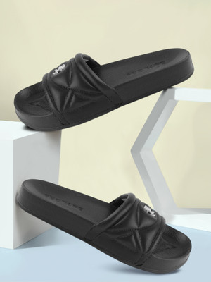 RED TAPE Women Slides(Black , 6)