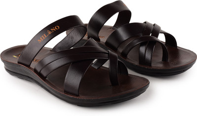ACTION MILANO Men Slippers(Brown , 10)