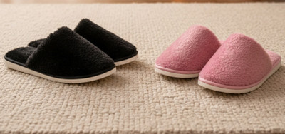 Ambit Women Slippers(Black, Pink , 8)