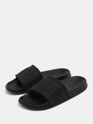 JACK & JONES Men Slides(Black , 10)