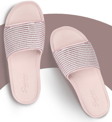 Skechers Women Slides(Pink , 7)