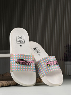 Kook N Keech Women Flip Flops(White , 5)