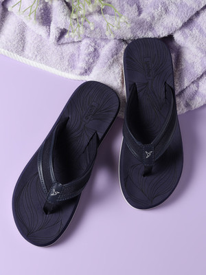 yoho Women Slippers(Navy , 4)