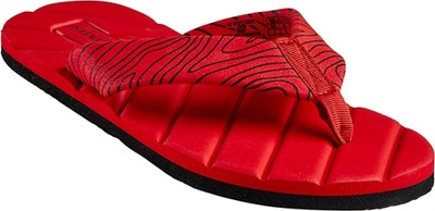 Neemans Men Flip Flops(Red, Black , 10)