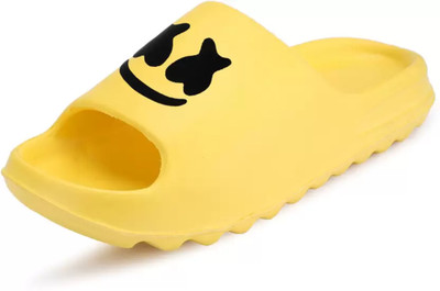 laisha Men Slides(Yellow , 8)