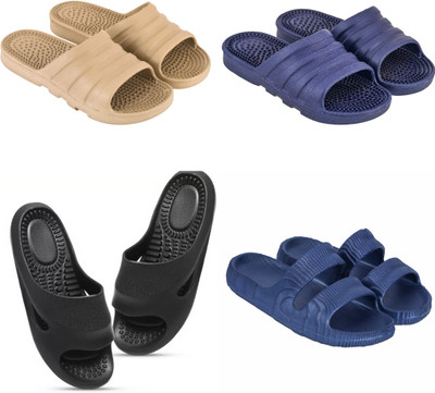 house of common Women Slides(Multicolor , 8)