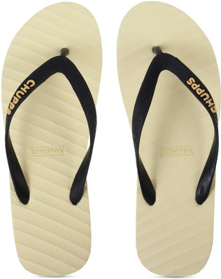 Chupps Men Banana Leaf Off White Men's Comfortable Slides & Flip Flop Flip Flops(Off White , 6)