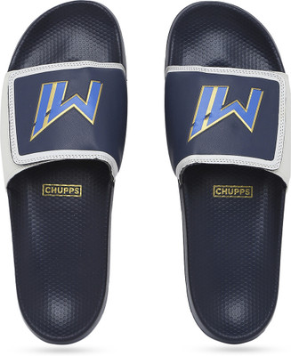 Chupps Men Mi Official Sliders Navy Blue Men's Comfortable Slides & Flip Flop Slides(Navy, Blue , 10)