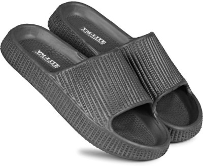 ARCHID Men Slides(Black , 9)