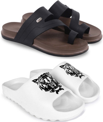 KAPYANSH Men Slippers(Multicolor , 6)