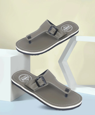 PANZIK Men Flip Flops(Green , 8)