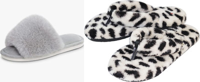 rexizone Women Flip Flops(Multicolor, Grey , 5)