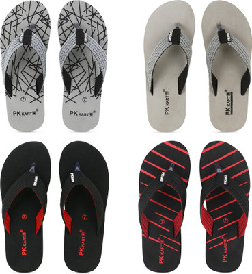 PKKART Men Flip Flops(Multicolor , 6)