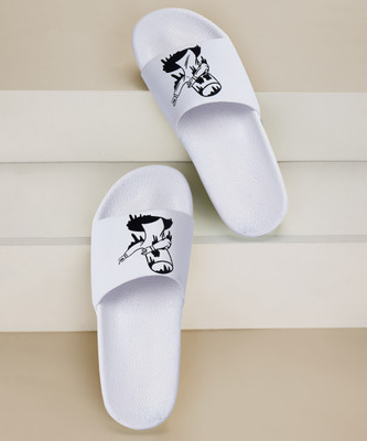 PERY-PAO Men Slides(White , 7)