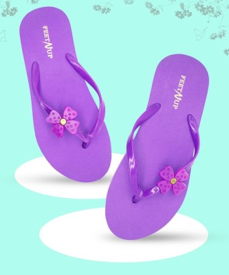 feetnup Women Slippers(Purple , 7)