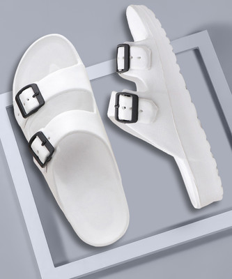 Earton Men Slides(White , 7)