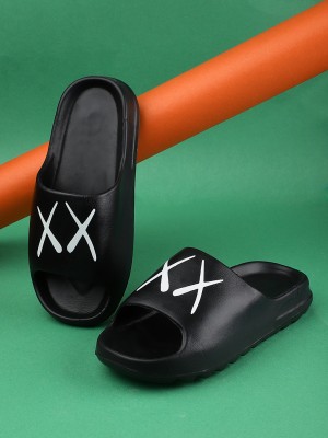 Pampy Angel Men Slides(Black , 8)