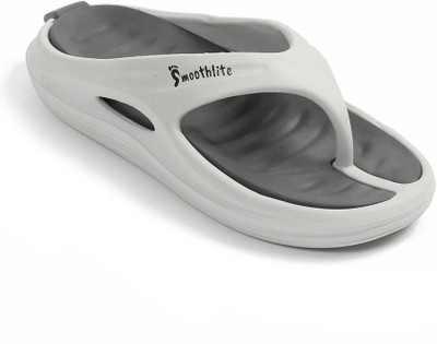 Smoothlite Men Slippers(Grey, Grey , 8)