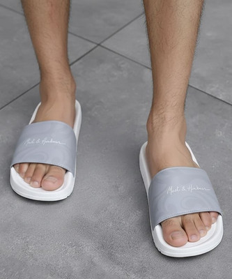 Mast & Harbour Men Slides(White , 8)
