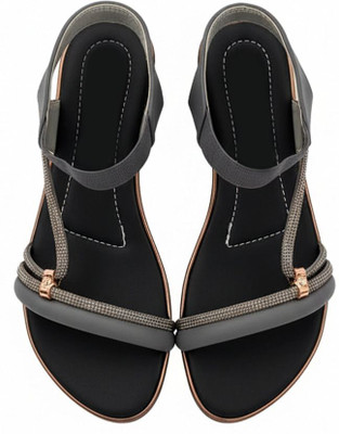 GIexport Women Flip Flops(Brown, Brown , 8)