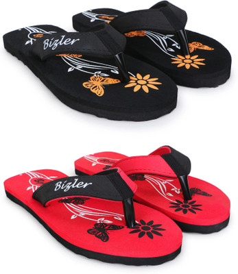 BIZLER Women Soft Ortho Slippers | Lightweight, Non-Slip & Stylish Daily Wear Slippers(Multicolor , 7)