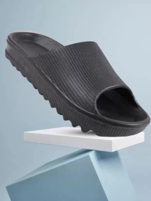 Aloveswalk Men Slides(Black , 5)