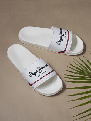 Pepe Jeans Men Slides(White , 10)