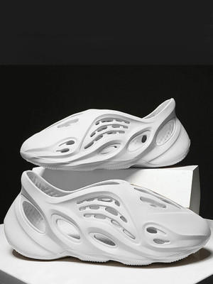 Hitway Men Slides(White , 7)