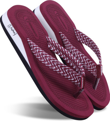 DASHNY Women EXTRA SOFT HEEL Ortho Care Orthopaedic Comfort For Women & Girls Flip Flops(Maroon , 5)