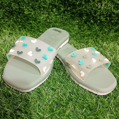 Ukansu Women Slides(Green , 8)