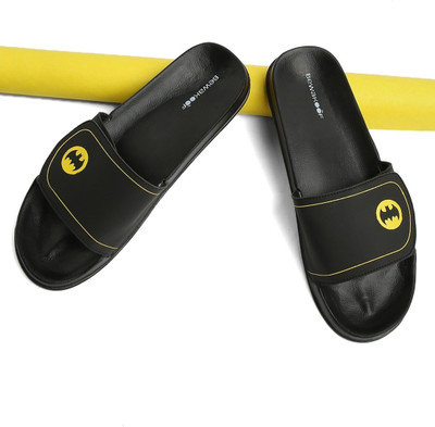 BEWAKOOF Men Slides(Black , 11)