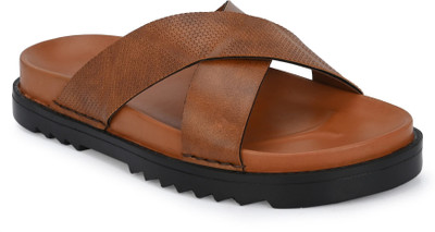 BIZORA Men Slides(Tan , 11)