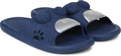 Fabbmate Women Slides(Navy , 3)