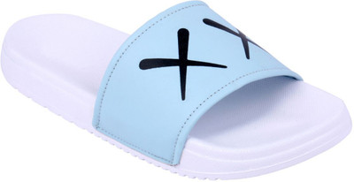 PERY-PAO Men Slides(Blue , 6)