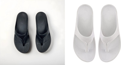 ventus Men Flip Flops(Black, Grey , 8)