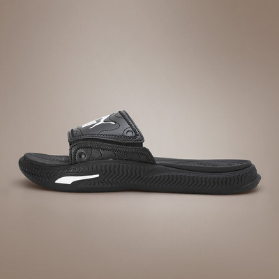 PUMA Men Slides(Black , 6)