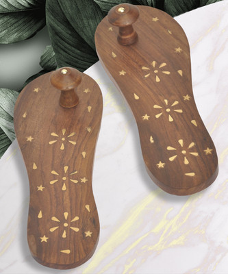 Estival craft Men Flip Flops(Brown , 9)