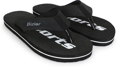 BIZLER Men Slides(Black , 6)