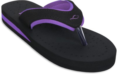 SLIPCARE Women Doctor Slippers for Women Orthopedic Diabetic Pregnancy Dr Chappals & House Dr. Slippers(Black, Purple , 6)