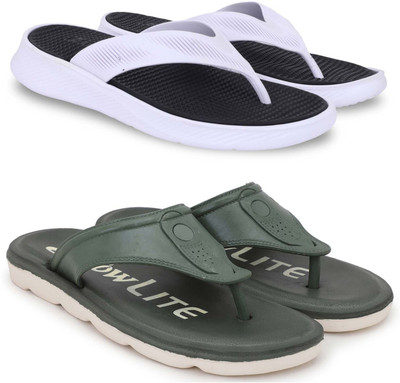 Pampy Angel Men Slippers(Black, Green , 6)
