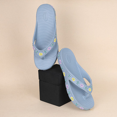 Aqualite Women Slippers(Blue , 4)