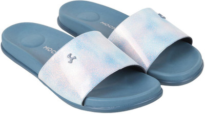 MOCHI Women Slides(Blue , 3)
