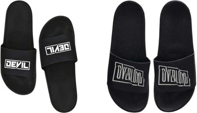 nvisan Men Slides(White, Grey , 8)