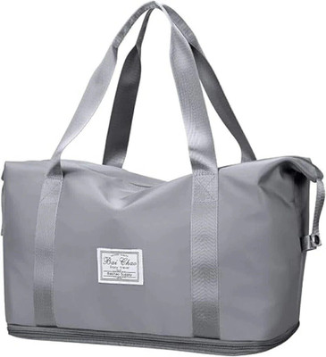 sluzoo duffle travel luggage bag for women, shoulder bag, shopping bag Small Travel Bag(Grey)