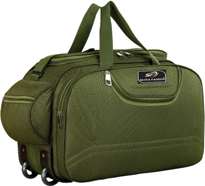 SKYFA FASHION (Expandable) 65 L Duffel Bag Synthetic Travel Bag Duffel With Wheels (Strolley)