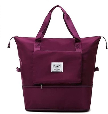 JD FRESH Nylon 41 L Pouch Duffle Bag For Men & Women(Dark Purple, 41 x 22 x 26 cm) Duffel Without Wheels